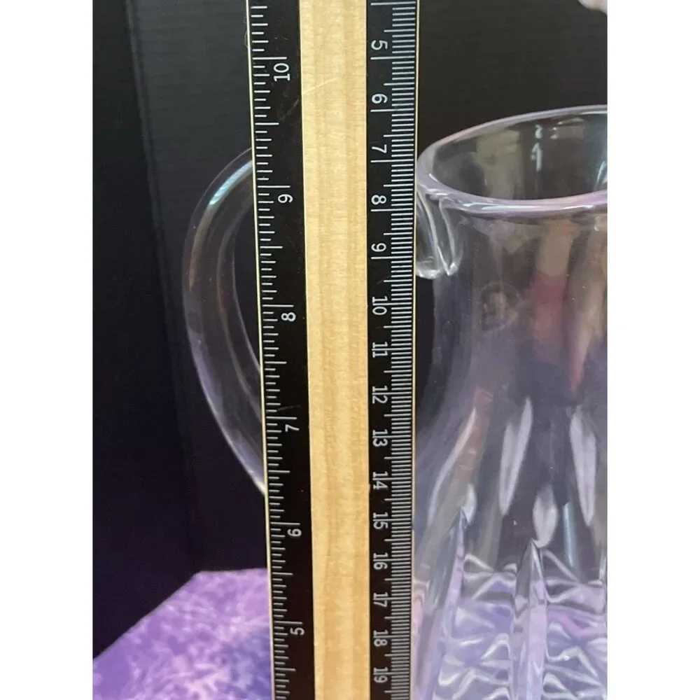 Wedgwood Full Lead Crystal‎ Carafe Decanter Pitcher 9 Inch Heavy Vintage Elegant